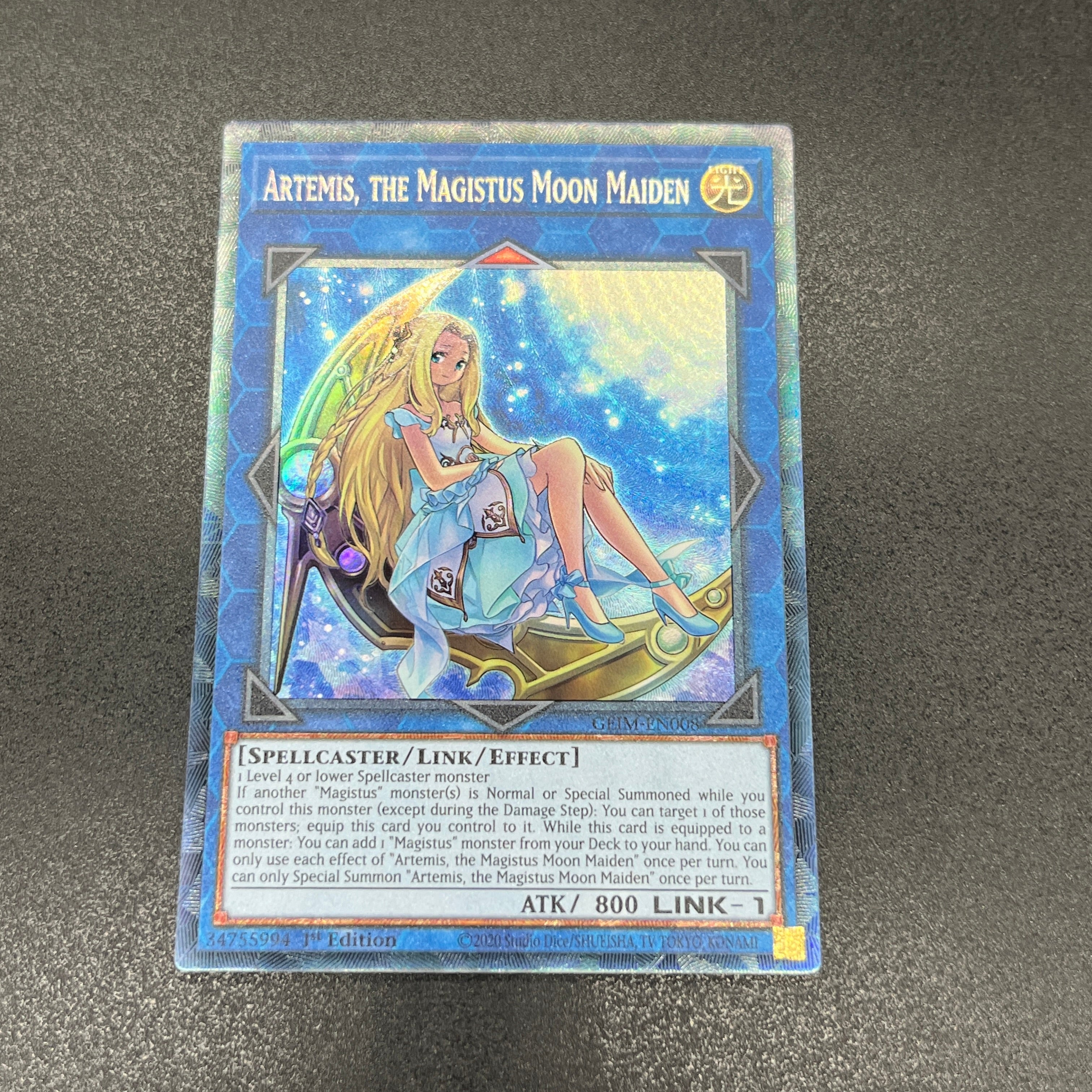 遊戯王 聖魔の乙女アルテミス/コレクターズレア/英語/1st/EU版