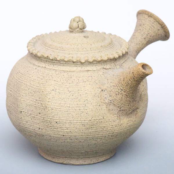 常滑市指定無形文化財 小西洋平 筋引急須 満100cc, 穴窯焼成常滑焼急須