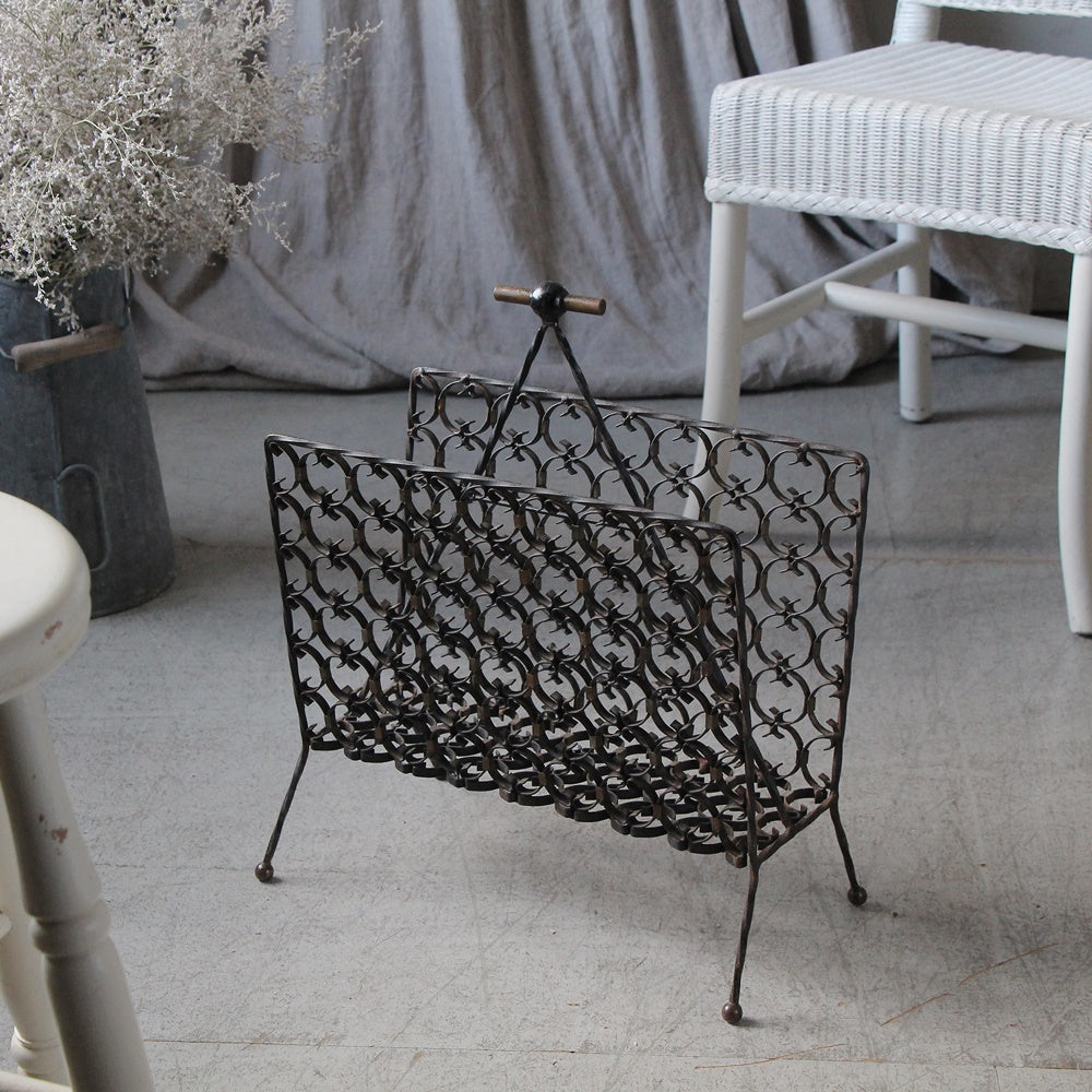 アイアン製マガジンラック フランスアンティークインテリア雑貨