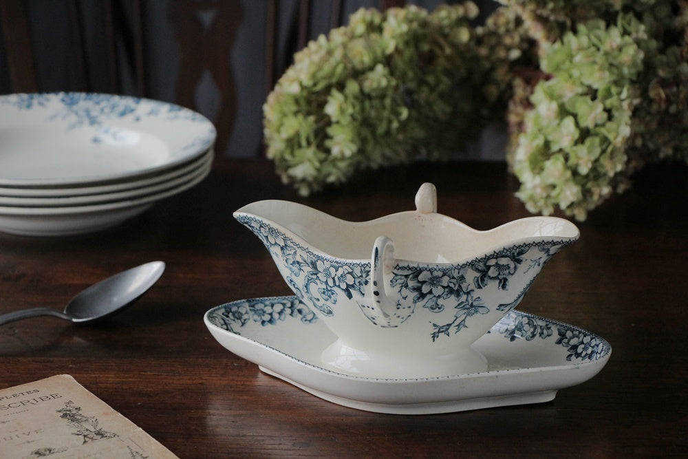 ショワジールロワ窯Wild Roseソーシエール フランスアンティーク食器