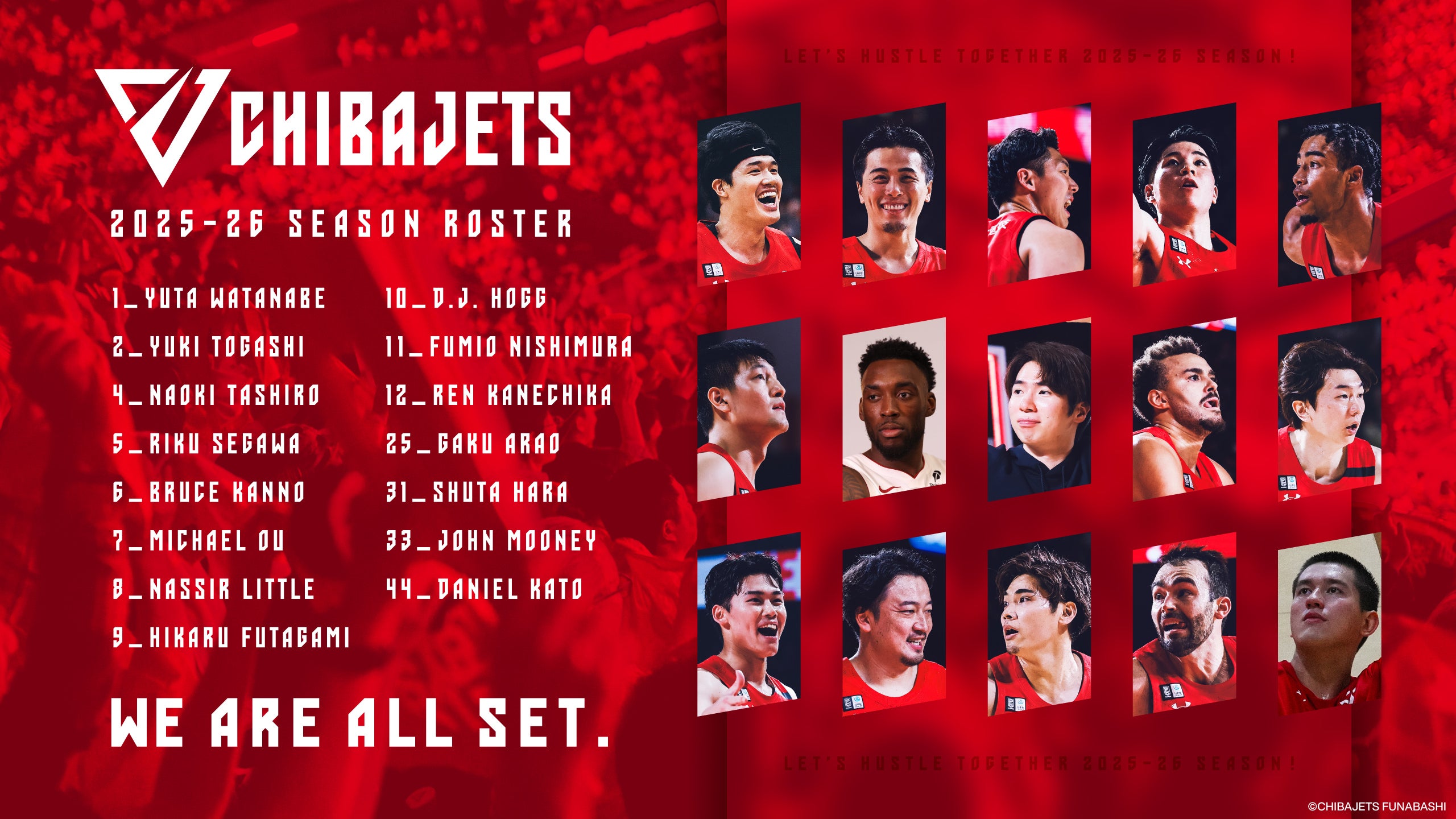 B.LEAGUE 2025-26シーズン ロスター決定のお知らせ | 千葉ジェッツ