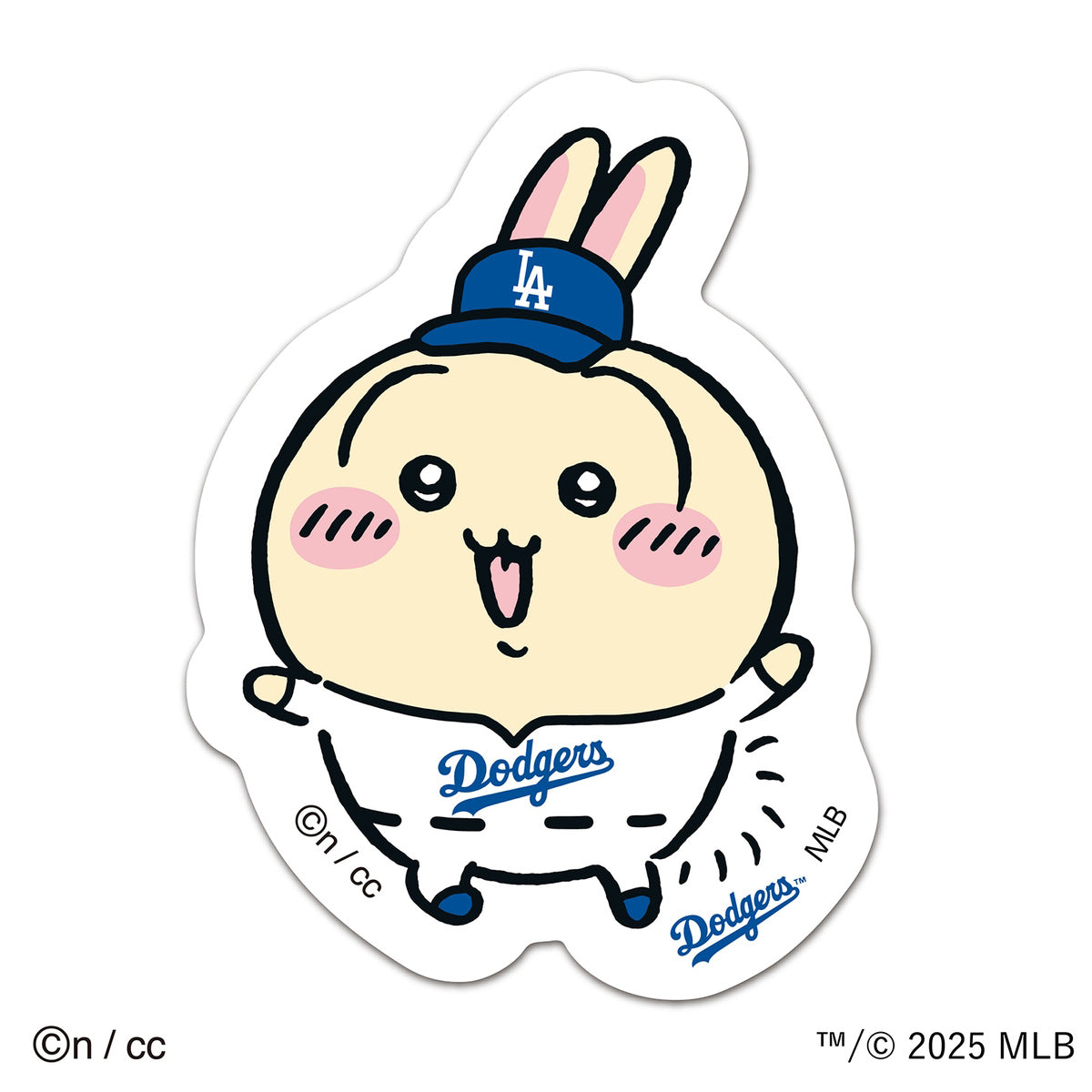 ちいかわ×MLB TOKYO SERIES ダイカットステッカー③うさぎ（ドジャース