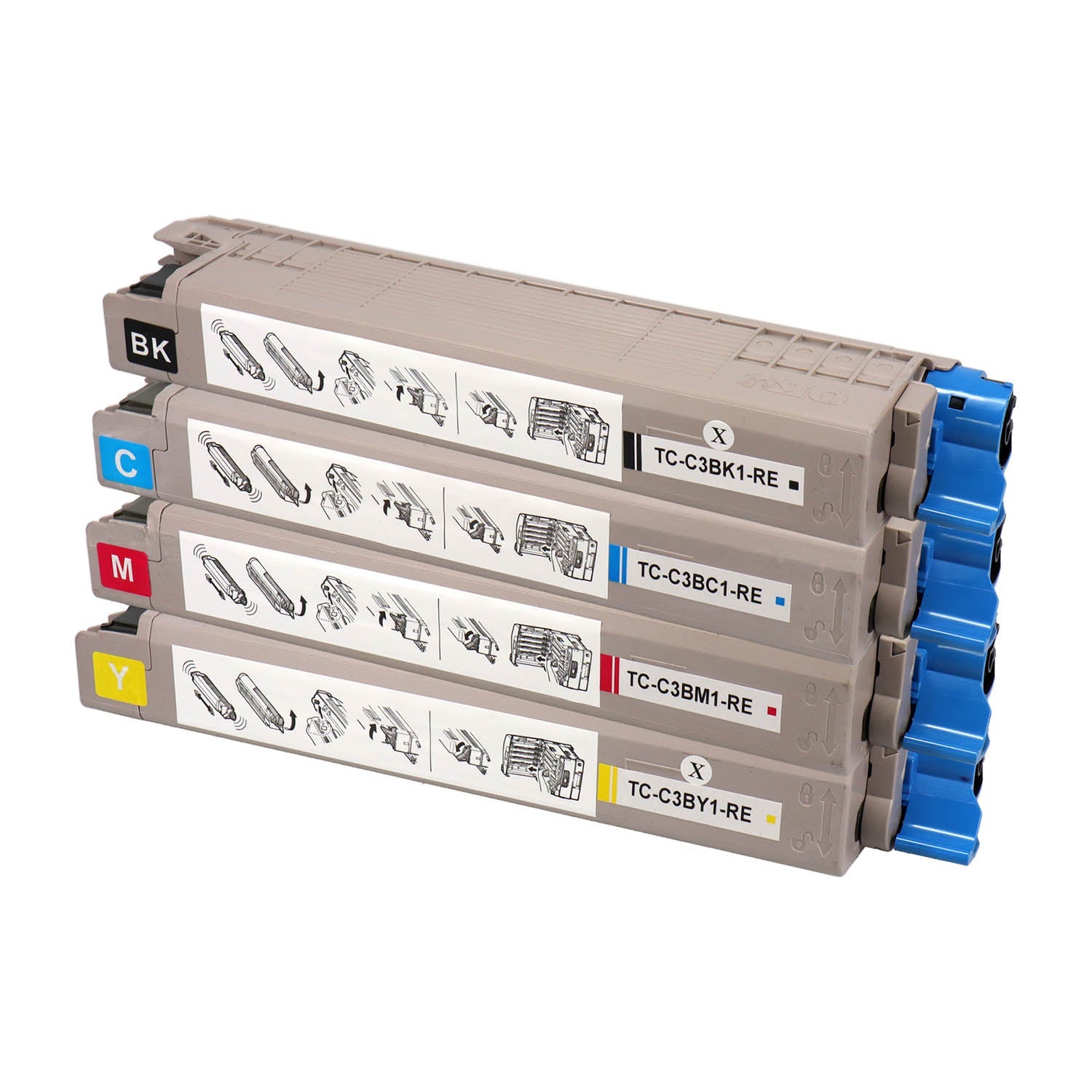 OKI用 TC-C3B1 リサイクルトナー 4色セット – インクのチップス本店