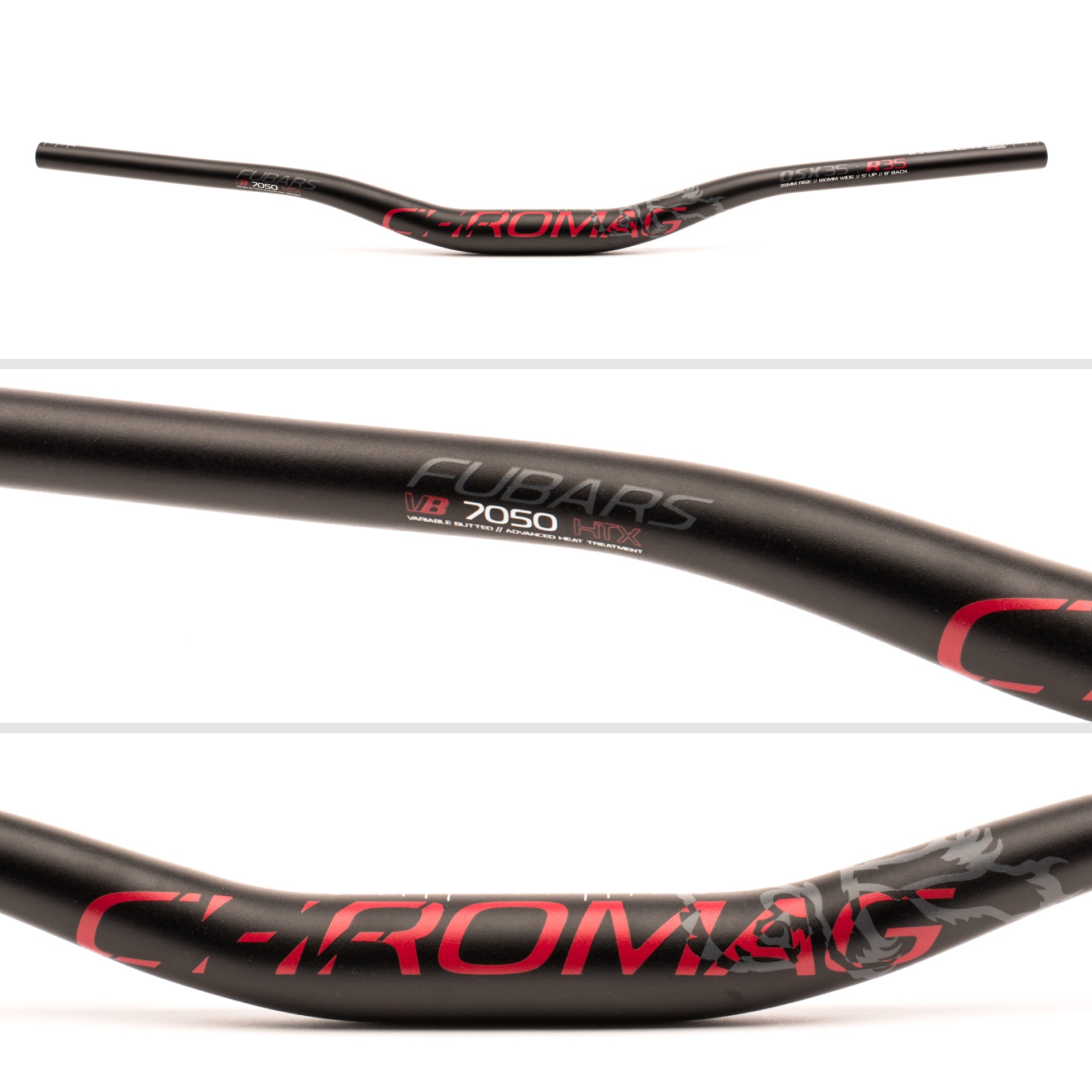 OSX 35: Alloy MTB Handlebar with 35mm Clamp | Chromag – Chromag Bikes