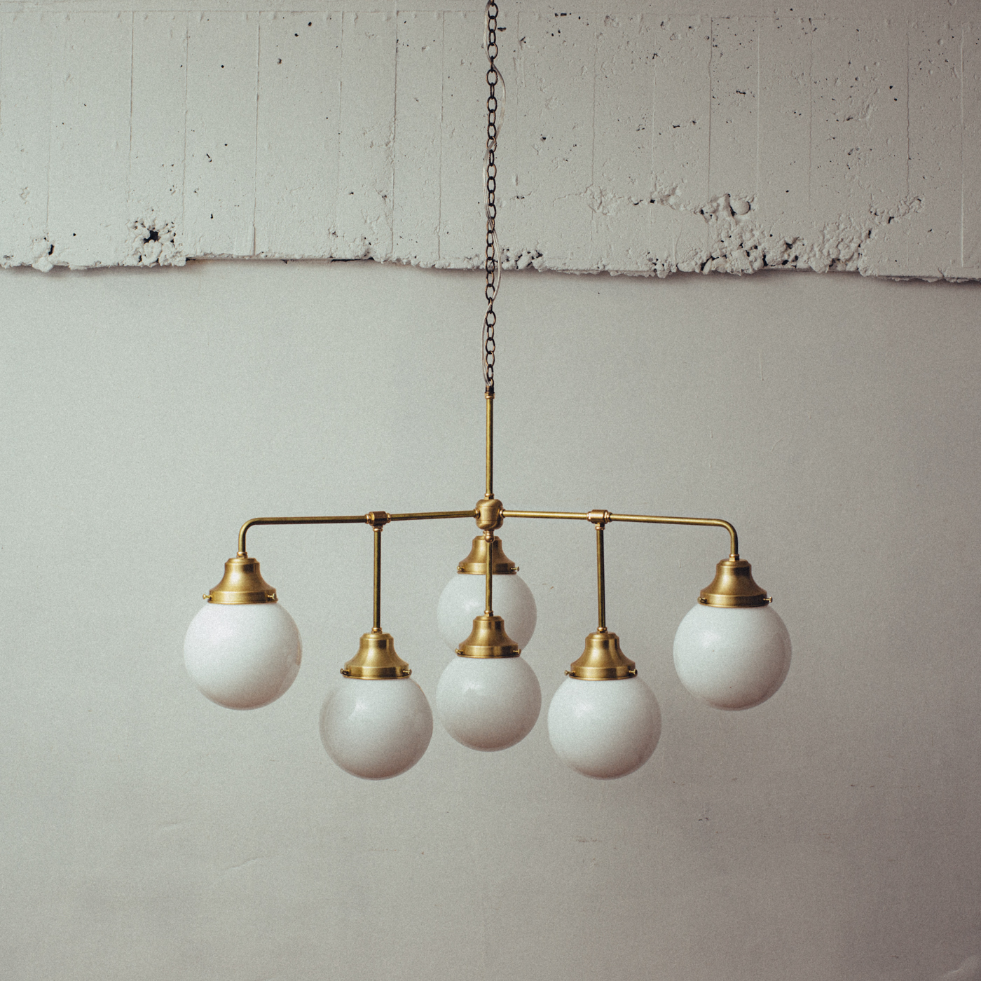 OCH019 6 BULBS CHANDELIER - POINT NO.39｜東京｜五反田｜真鍮照明