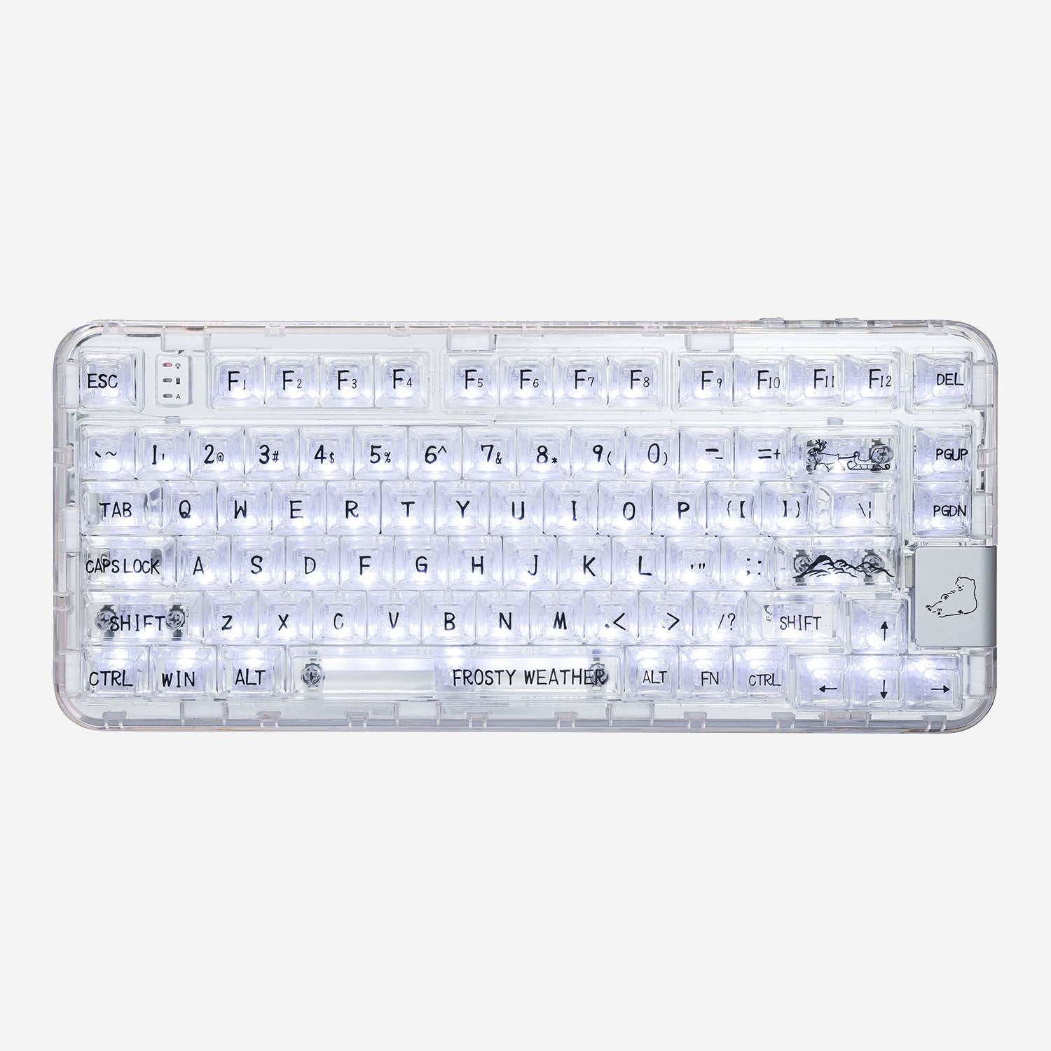 CoolKiller CK75 Wireless Transparent Gasket Mechanical Keyboard