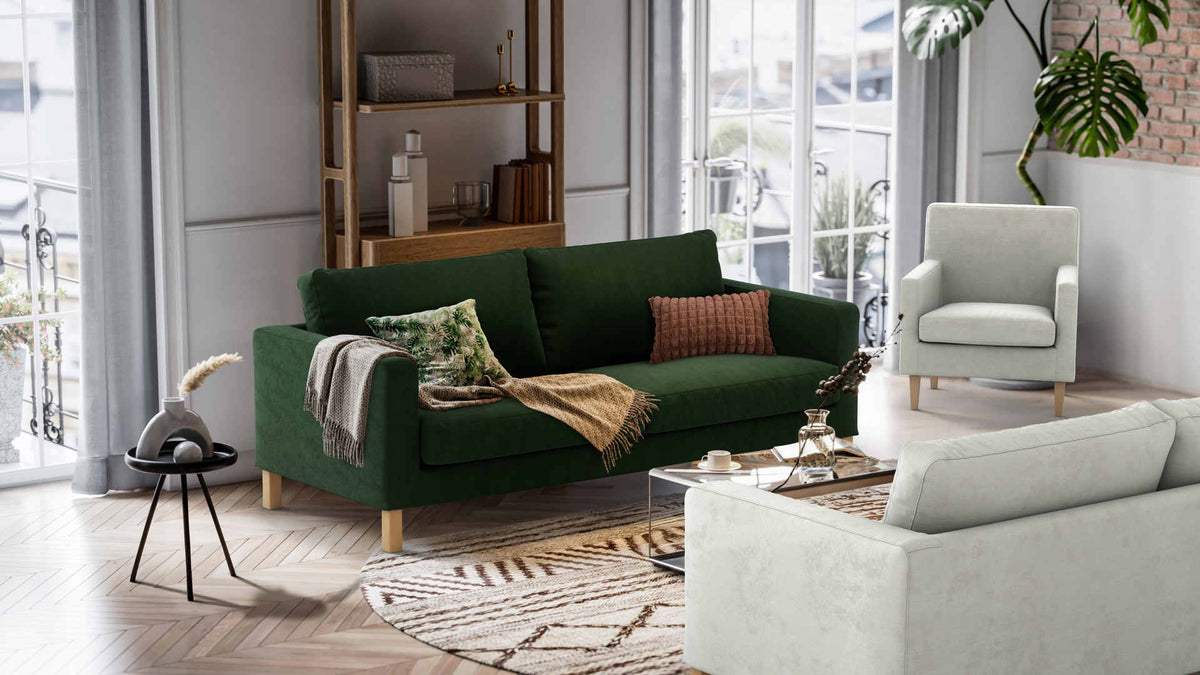 IKEA Karlstad カルルスタード3人掛け用オーダーソファカバー