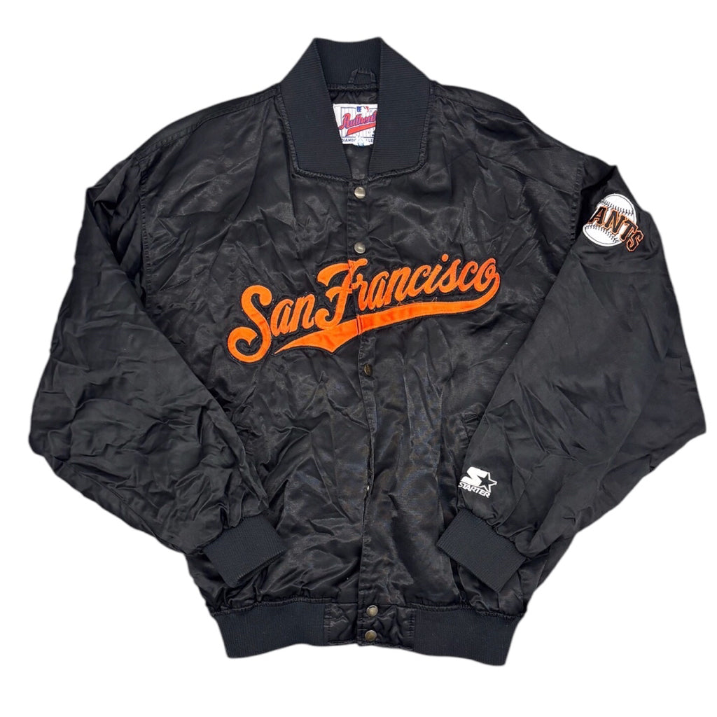 1990's Authentic By Starter Black San Francisco Giants Orange