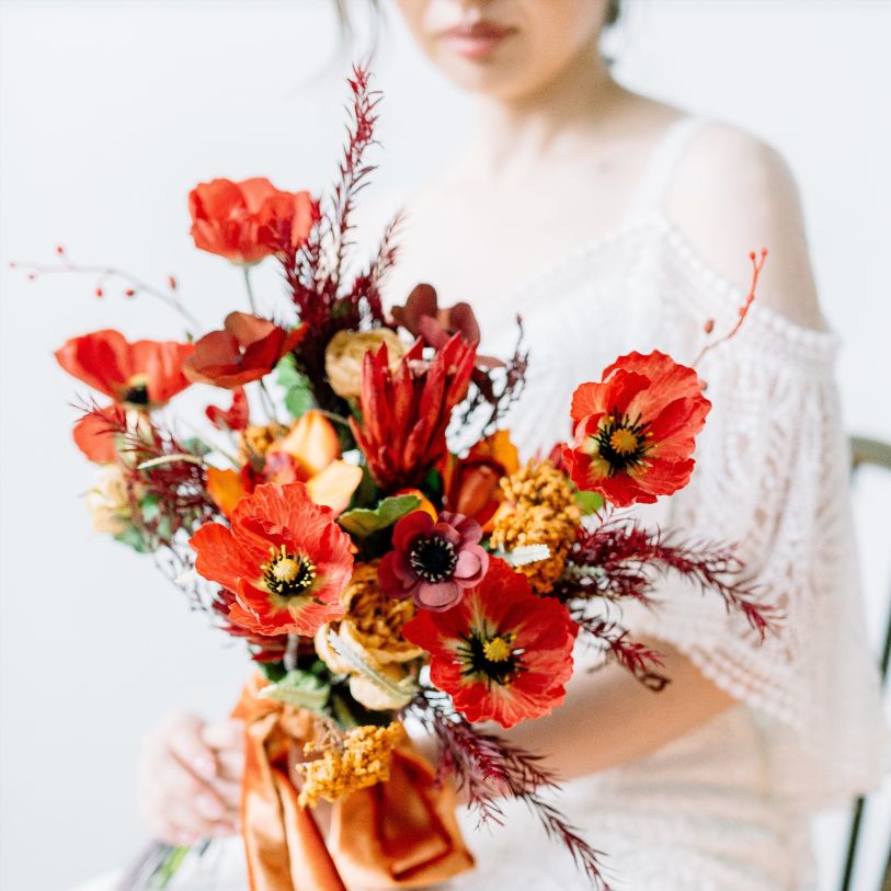 造花】オーダーメイドブーケ 全国配送可 【結婚式 フラワー 造花