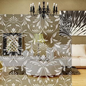 DESIGN FILM STUDIO-ダマスク柄ガラスフィルム-