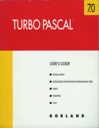 Turbo Pascal - Turbo Pascal Compiler