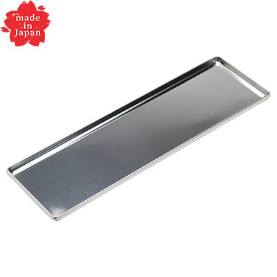 ステンレス製 カスタートレー 小 35.5cm×10.5cm（18-0お好み長皿） 1枚