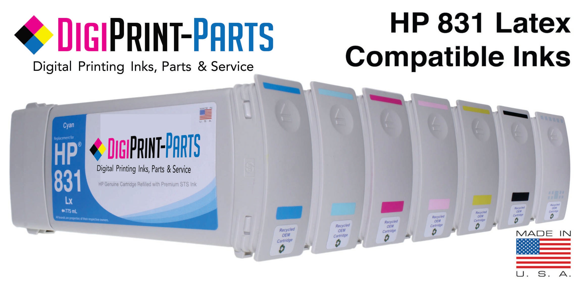 USA-Made HP 831 Latex Ink Available