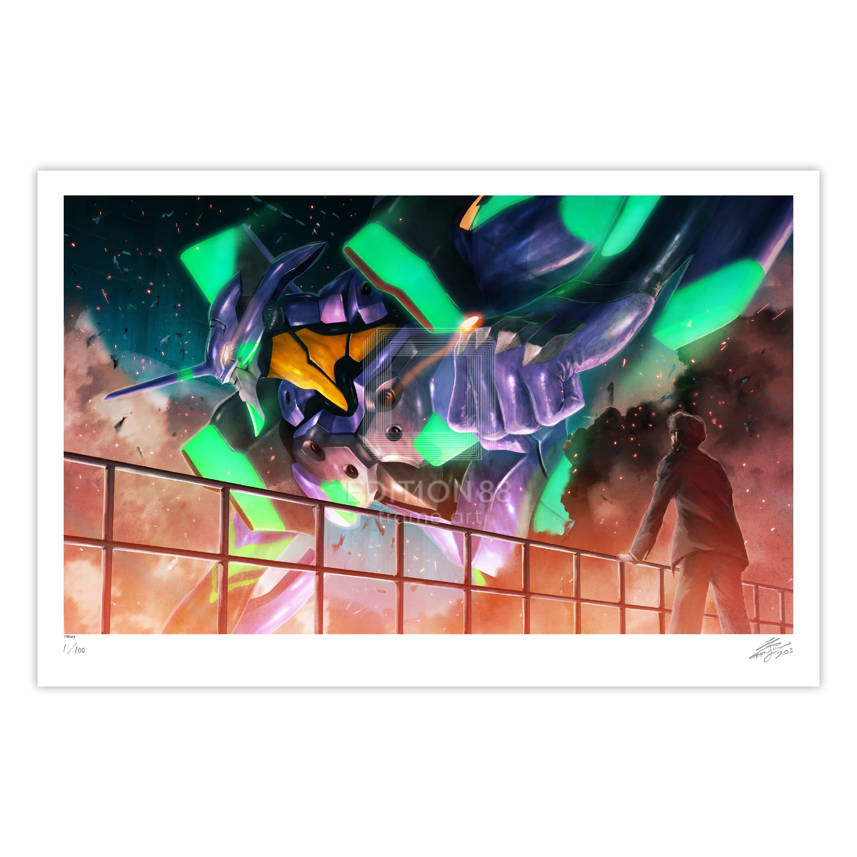 エヴァンゲリオン 88グラフ1/天神英貴（直筆サイン入り/限定100枚）