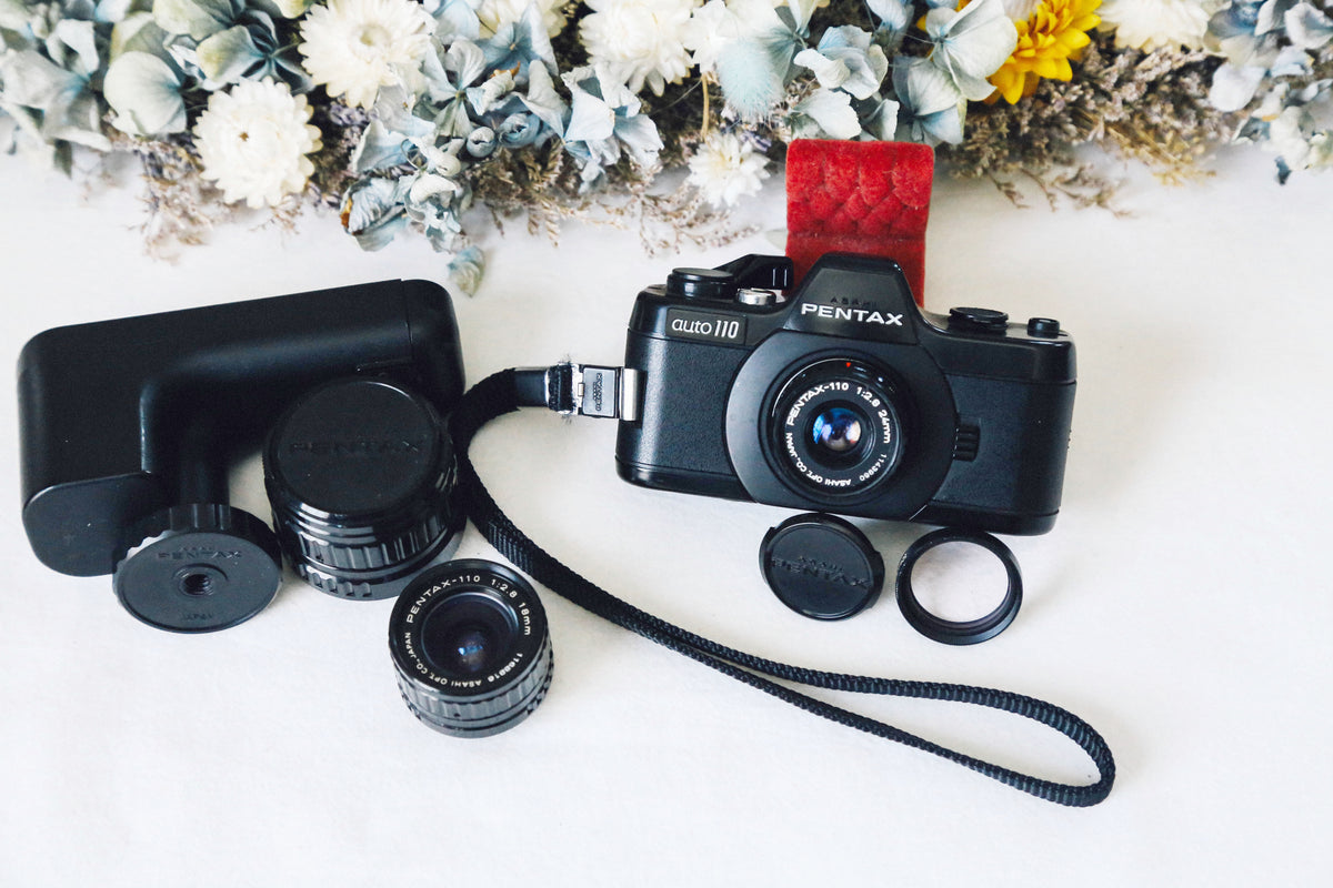 📸 PENTAX Auto110 レンズ3本付きセット❗️ 110フィルム対応・超小型