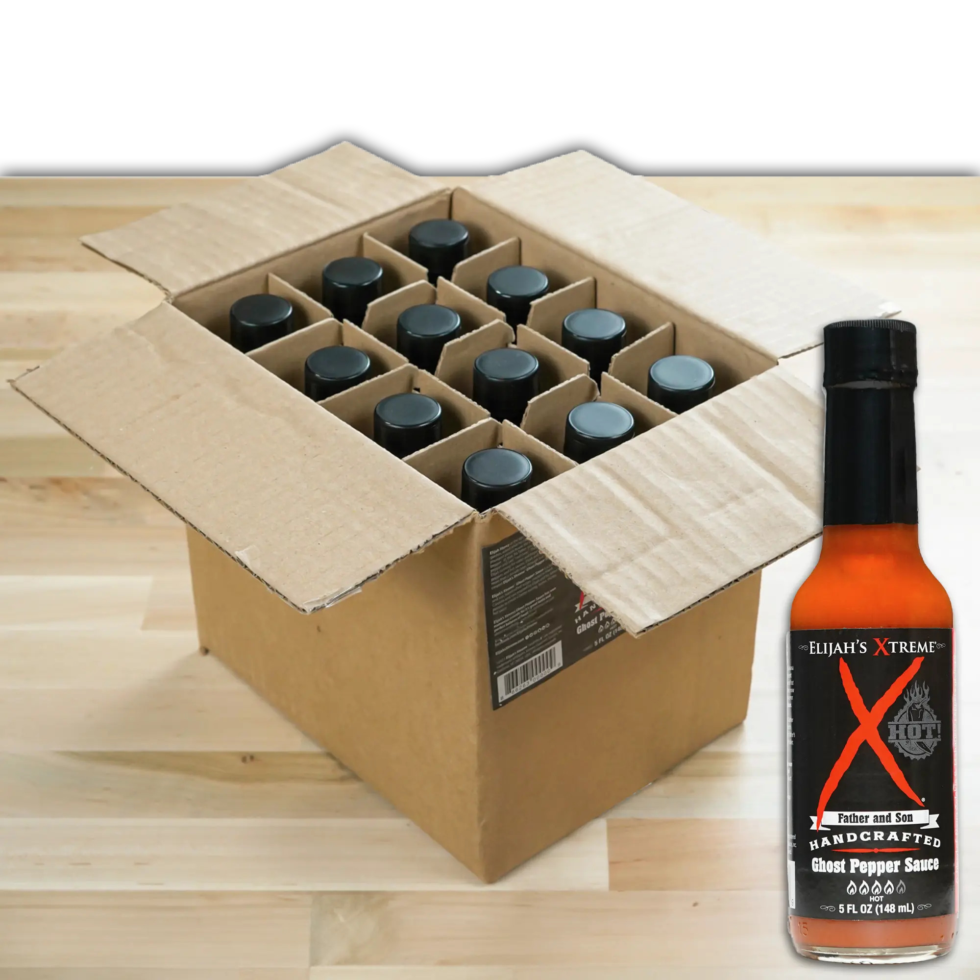 Ghost Pepper & Habanero Hot Sauce - Fiery Blend | Elijah's Xtreme®