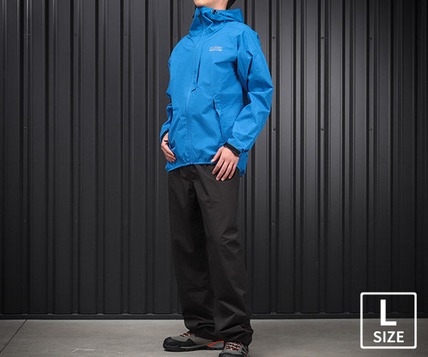 ジーベック C.ZONE 32000-40-L レインウェア 上下セット ブルー L
