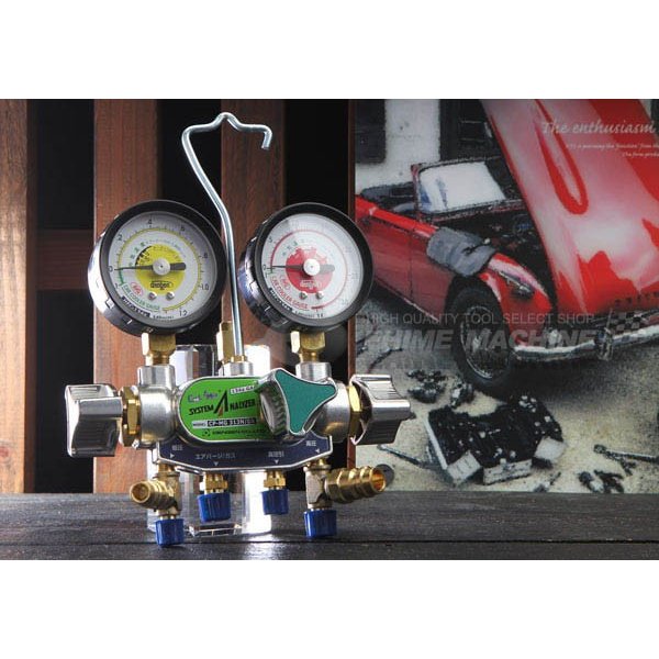 DENGEN デンゲン 3バルブオイルゲージ付マニホールド CP-MG313N/DX