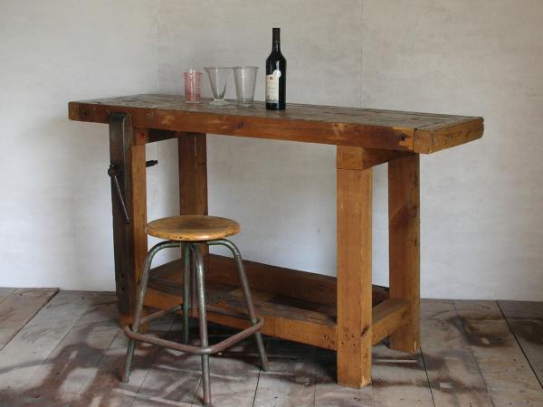 作業台（L）～万力付 - フランス・アンティーク & ヴィンテージ