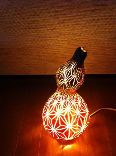 銀河農園まきおか【ショップ福の実】 / 瓢箪ランプシェード【麻花】