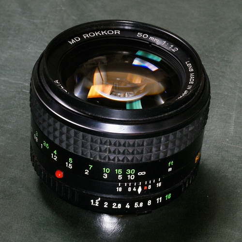 MINOLTA MD ROKKOR 50mm 1:1.2 LENS MADE IN JAPAN Φ55mm (1001667