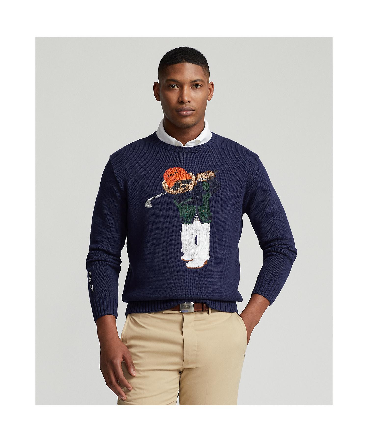Polo Golf | RLX GOLF Polo Bear Cotton Blend Sweater