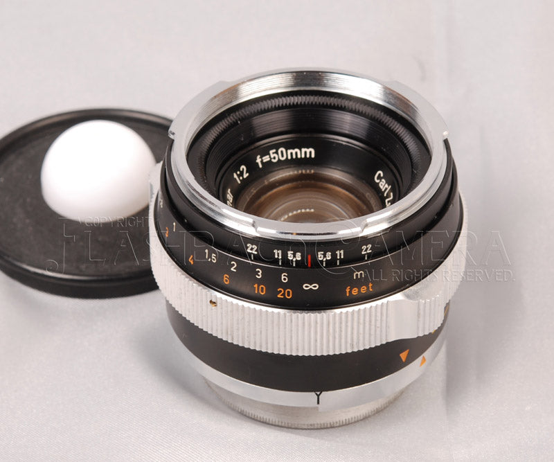 Planar 50mm f2 (Contarex) Black – FLASHBACK CAMERA