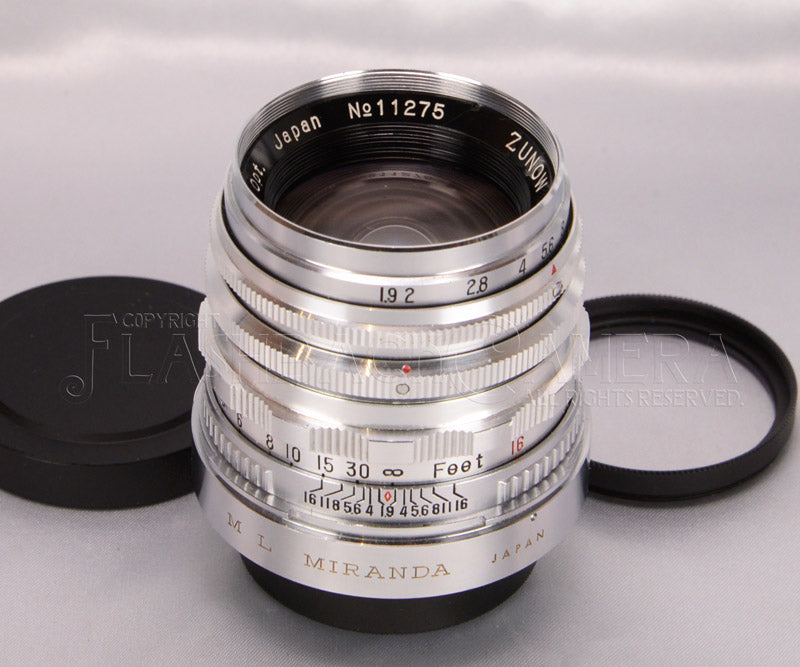 Zunow 50mm f1.9 (Miranda) – FLASHBACK CAMERA