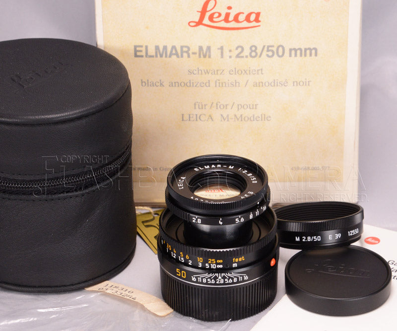 Elmar-M 50mm f2.8 (M) Black – FLASHBACK CAMERA