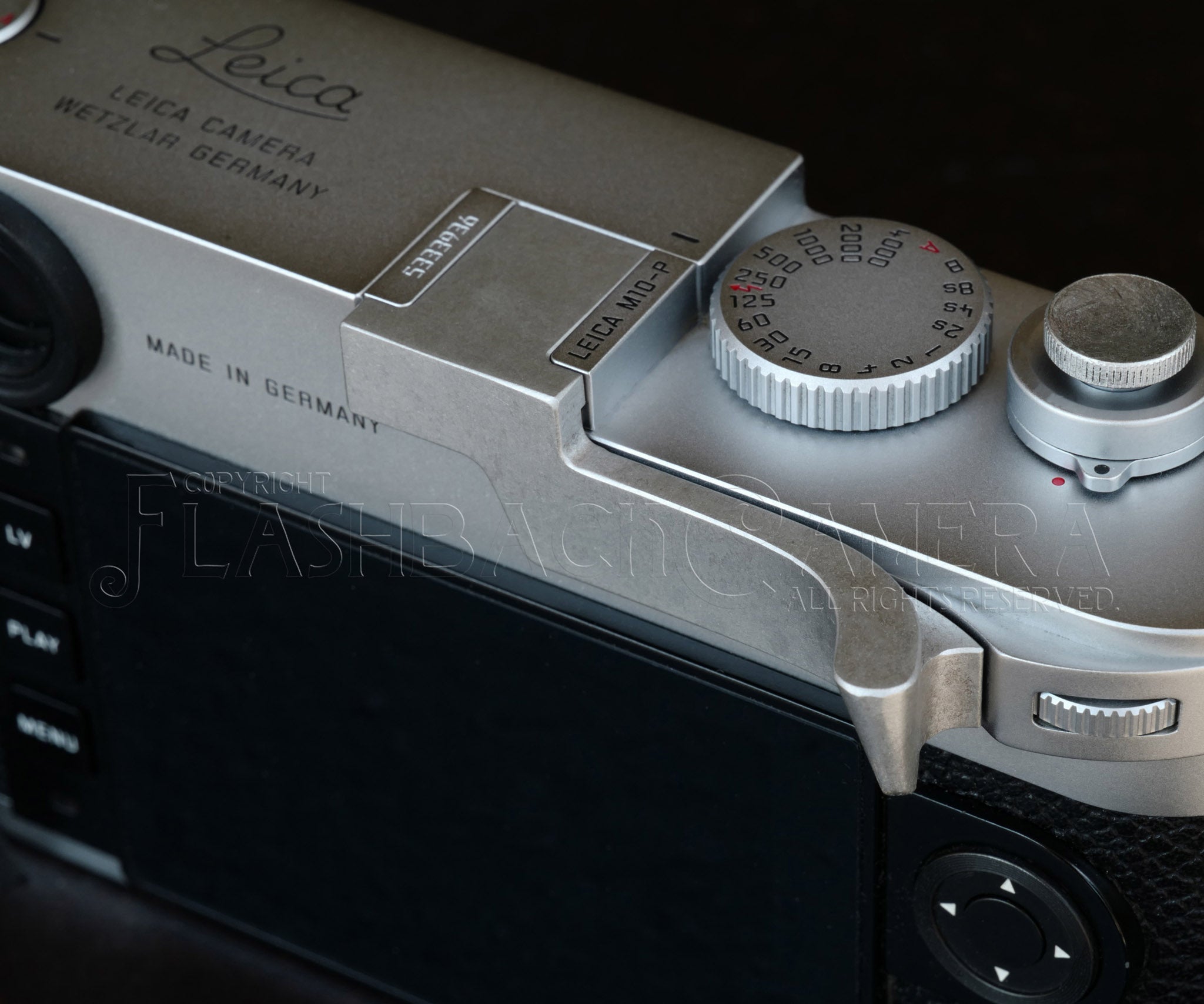 なにがし サムレスト M 銀漆 シルバー ライカ M10 / M11用 – FLASHBACK