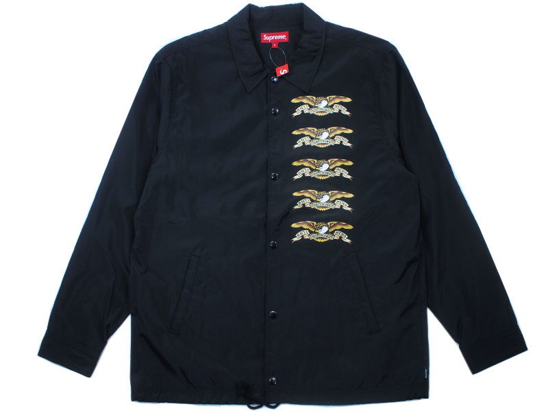 Supreme×ANTI HERO 'Coaches Jacket'コーチジャケット バックアーチ L