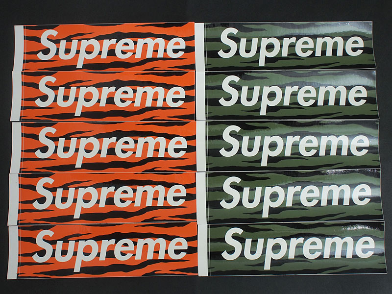 Supreme 'Zebra Box Logo Sticker Set'ボックスロゴステッカー 2色10枚