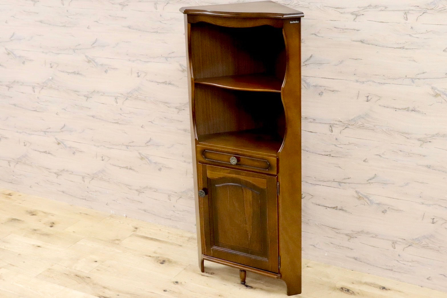 GMIK100○karimoku / カリモク コーナーキャビネット 飾り棚 収納家具