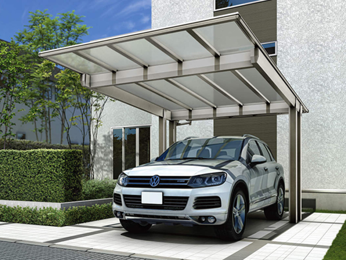 正規】YKKAPエフルージュFIRST EX1台用 カーポートを値引55%工事販売