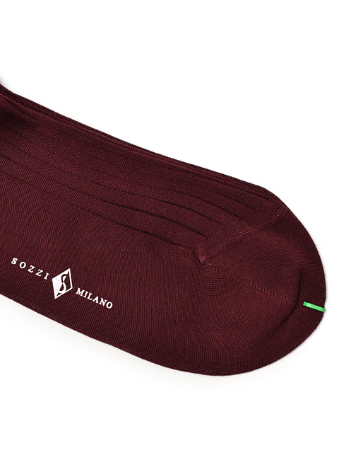 SOZZI【ソッツイ】ロングホーズ 115002 010 Lungo ボルドー | ソックス