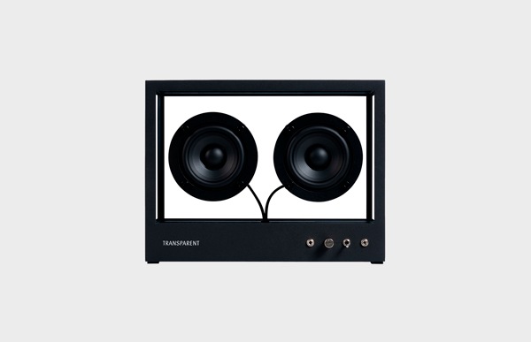 TRANSPARENT SPEAKER トランスペアレントスピーカー S 白 黒