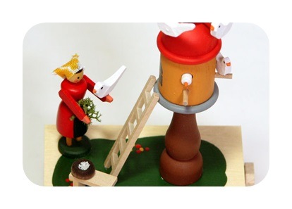 W手回しオルゴール はと小屋 | 工芸品,ドイツの工芸品 | 赤ちゃん