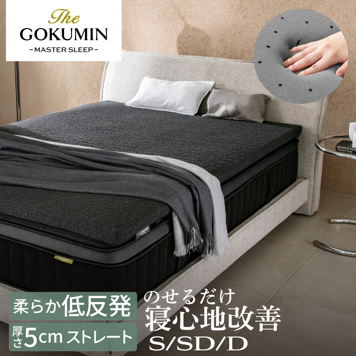 柔らかさ×身体の負担軽減を実現 穴あき加工で高通気】G-Purフィット低