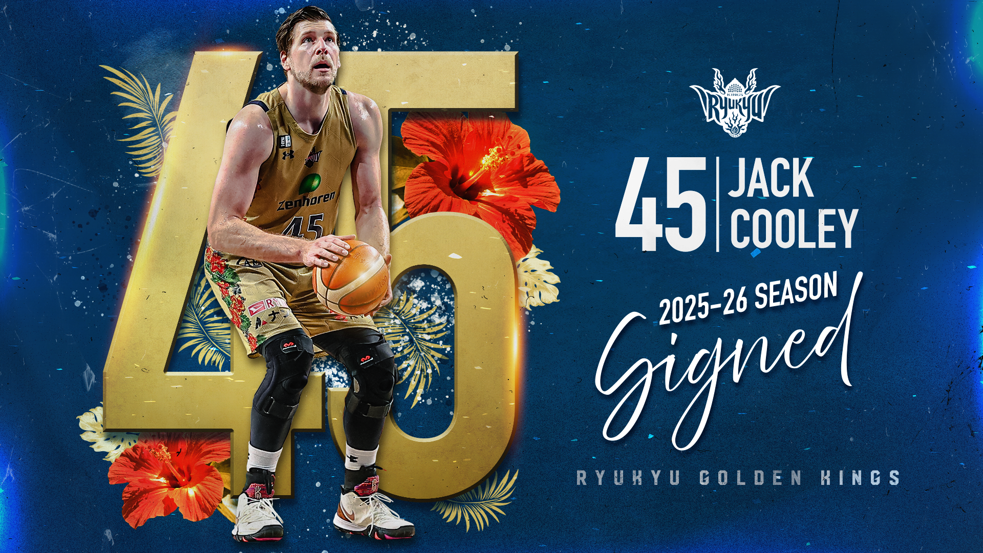 45 ジャック・クーリー選手 契約(継続)のお知らせ | 琉球ゴールデン