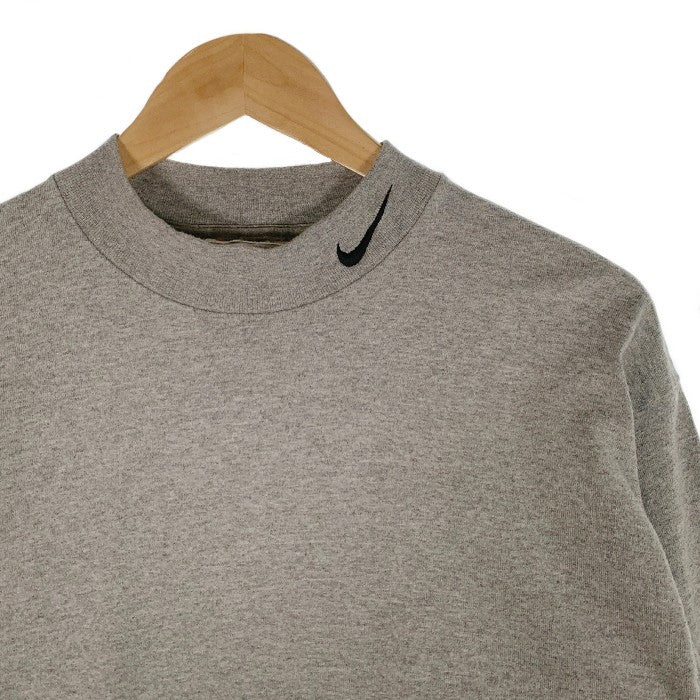90's NIKE ナイキ モックネック ロングスリーブTシャツ ネック刺繍