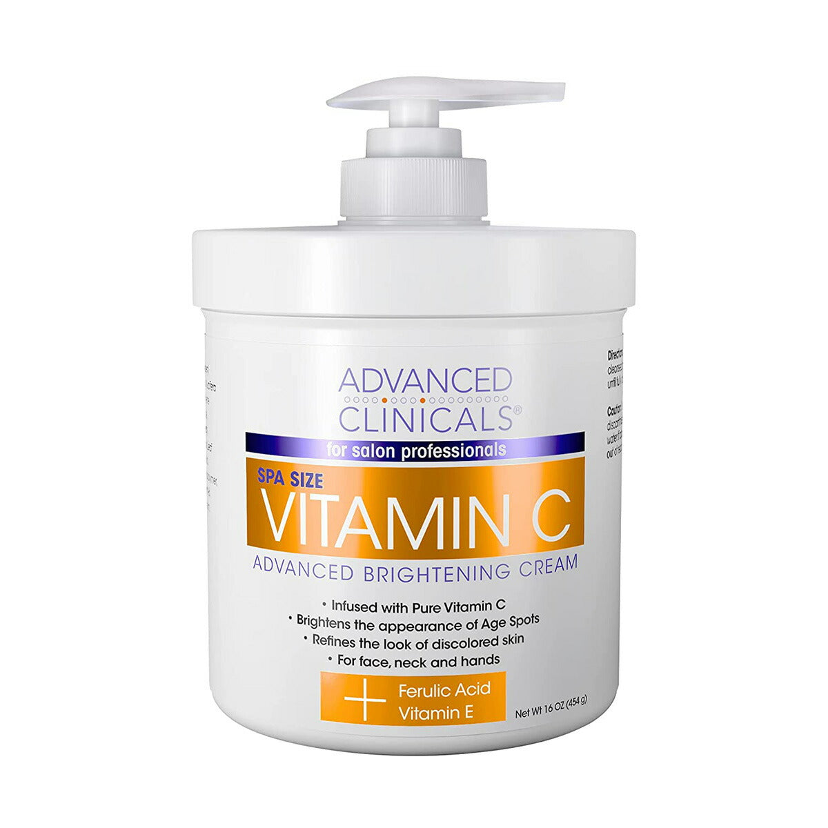 エクスプレス便】Advanced Clinicals Vitamin C 顔＆身体用 保湿
