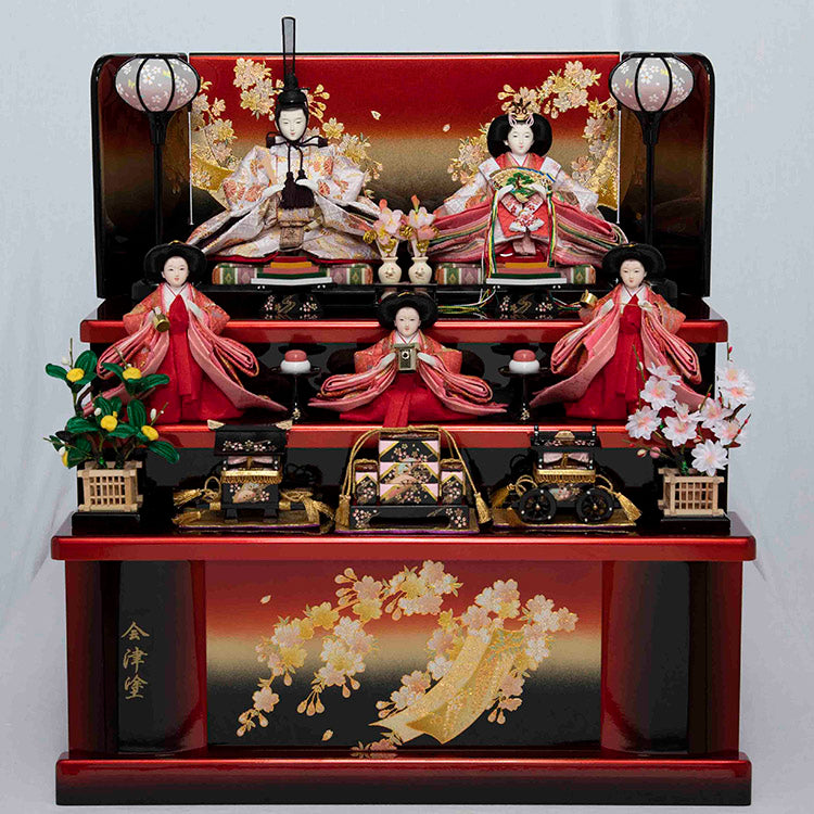 いろは雛 さくら 三段収納飾り w13031 – 福仙