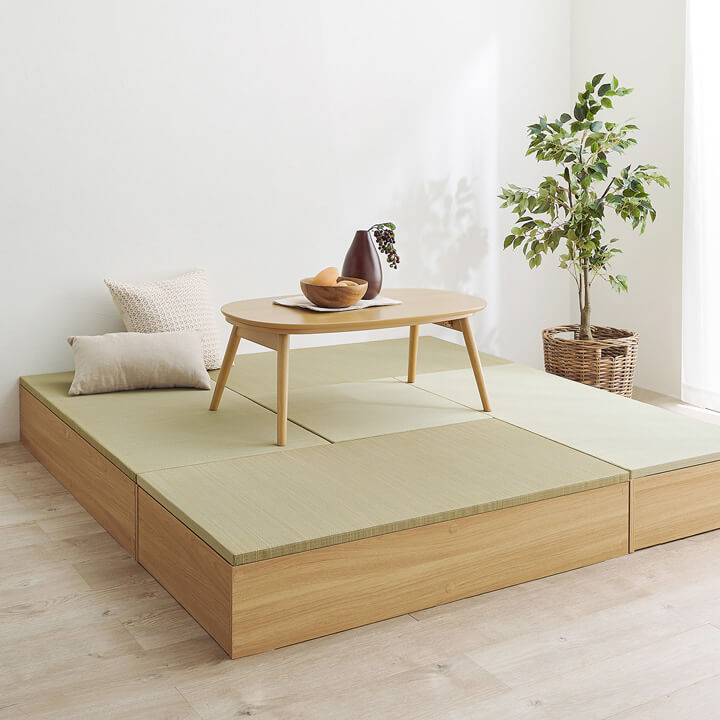 い草 収納付き 小上がり 畳 タタミ座 （ 置くだけ 畳ベンチ 畳ユニット