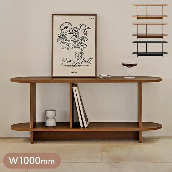 roomnhome バルトラウンドシェルフ ラック 2段 100cm ドレッサー