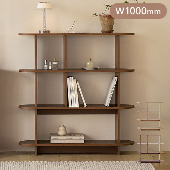 roomnhome バルトラウンドシェルフ ラック 4段 100cm ドレッサー