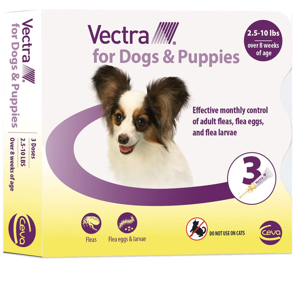 Vectra Flea & Tick Treatment for Tiny Dogs & Puppies, 2.5-10 lbs