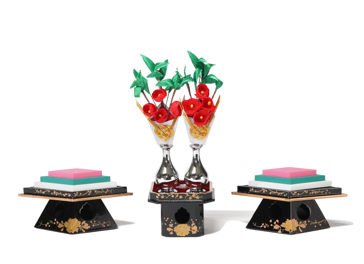 菱台・三宝 とび柄 25号セット | 五色 雛人形・五月人形の原孝洲