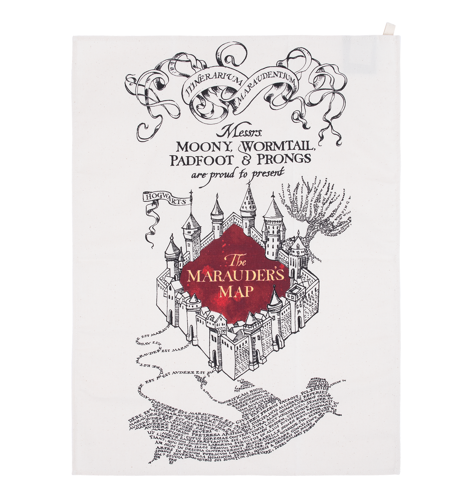 忍びの地図ティータオル | ハリー・ポッター ショップ オンライン ジャパン