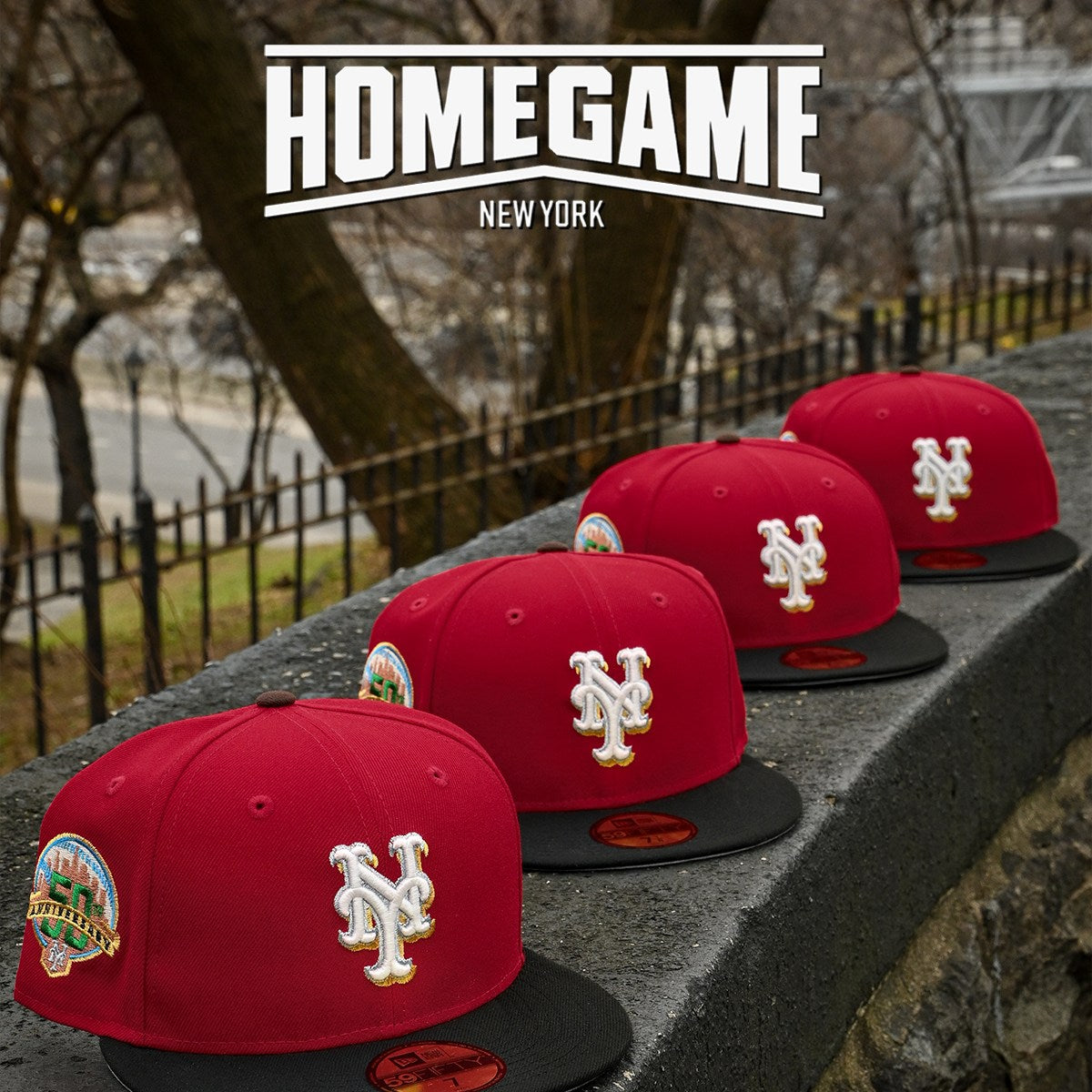 NEW ERA - New York Mets 59Fifty 50th Anniversary Front Door Red