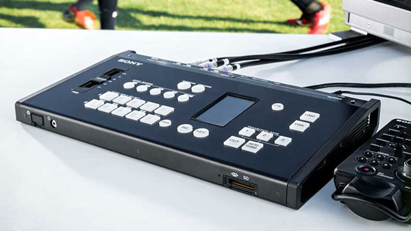 タリー連動可能なコンパクトライブスイッチャー SONY MCX-500 | 放送
